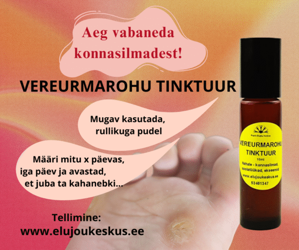 Vereurmarohu tinktuur konnasilmadele