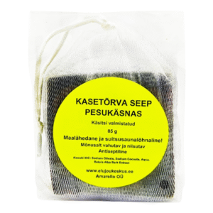 Kasetõrva seep pesukäsnas