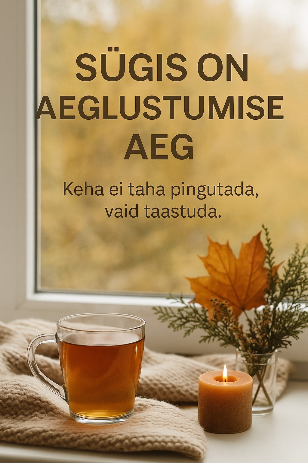 Sügis on aeglustumise aeg
