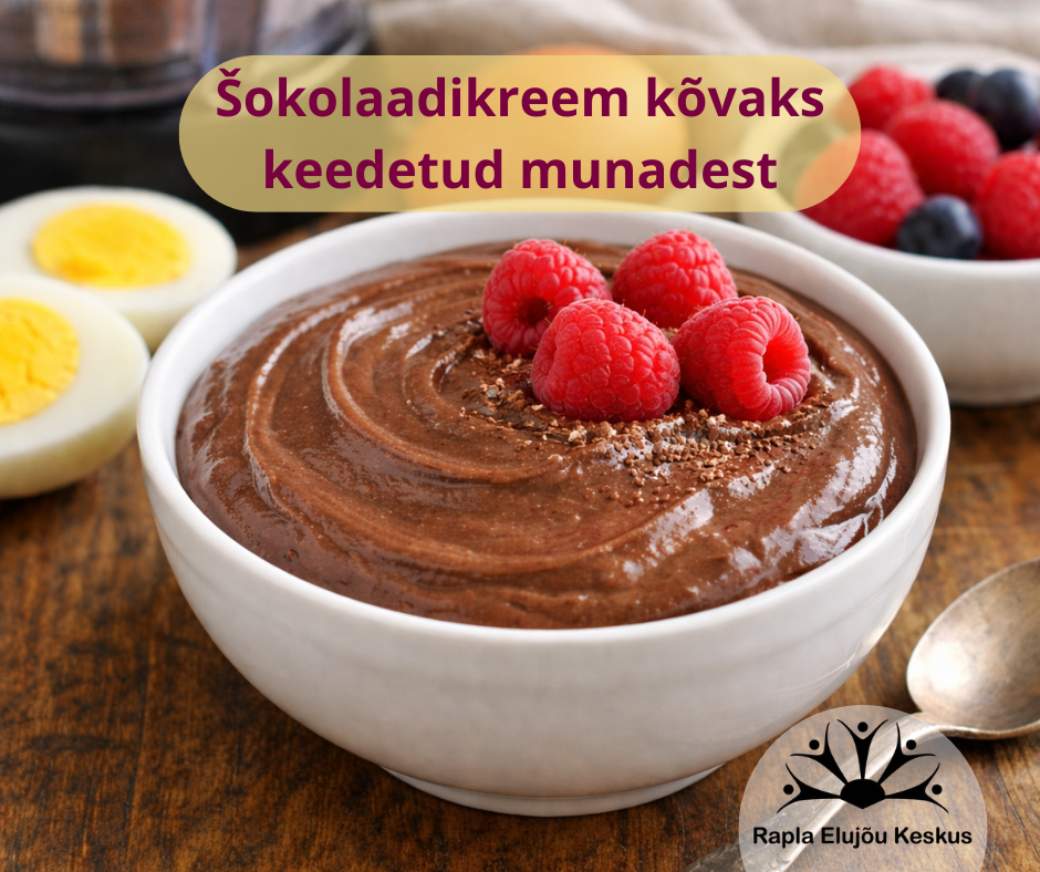 Šokolaadikreem kõvaks keedetud munadest